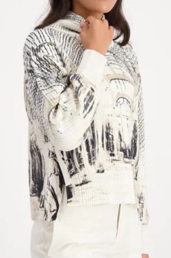 Monari Pullover & Sweatshirts*809517 almond gemustert