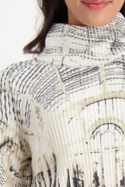 Monari Pullover & Sweatshirts*809517 almond gemustert