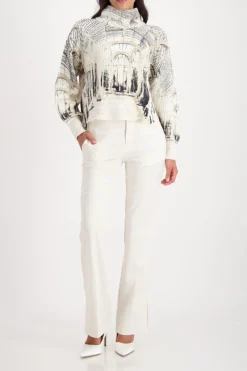 Monari Pullover & Sweatshirts*809517 almond gemustert