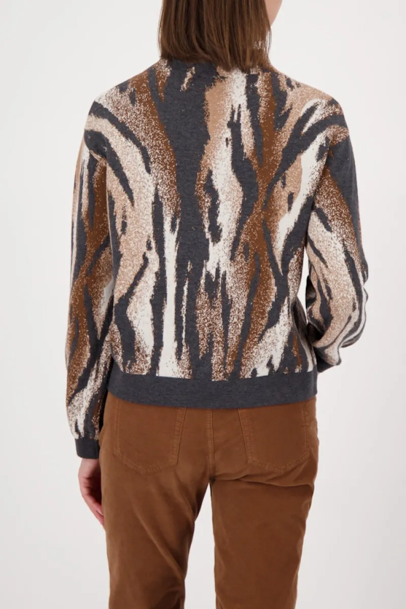 Monari Pullover & Sweatshirts*809689 anthra gemustert