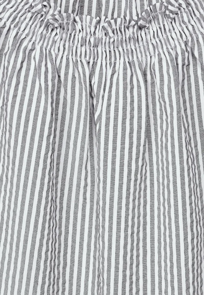 Street One Blusen*3/4 Arm Streifenbluse off white