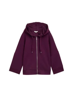 Tom Tailor Pullover & Sweatshirts*7/8 Arm Sweatjacke blackberry