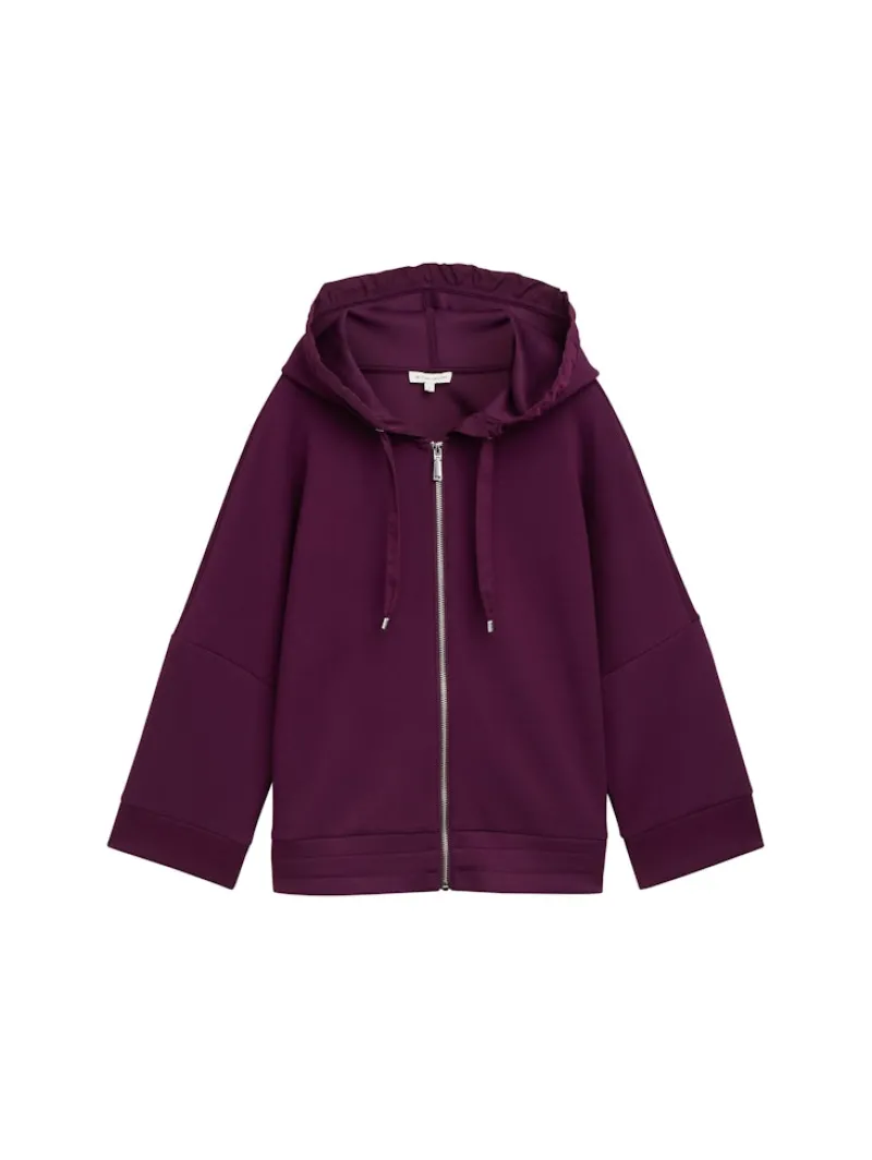 Tom Tailor Pullover & Sweatshirts*7/8 Arm Sweatjacke blackberry