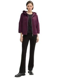 Tom Tailor Pullover & Sweatshirts*7/8 Arm Sweatjacke blackberry