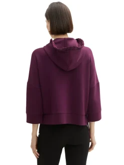 Tom Tailor Pullover & Sweatshirts*7/8 Arm Sweatjacke blackberry