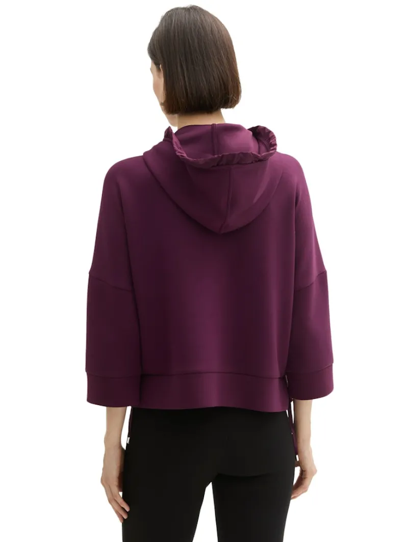 Tom Tailor Pullover & Sweatshirts*7/8 Arm Sweatjacke blackberry