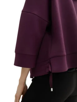 Tom Tailor Pullover & Sweatshirts*7/8 Arm Sweatjacke blackberry