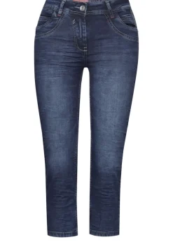 Cecil Shorts*3/4 Casual Fit Jeans mid blue used wash