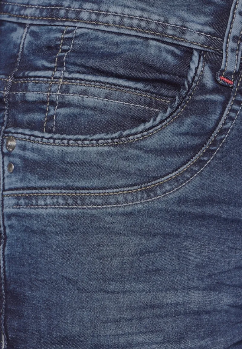 Cecil Shorts*3/4 Casual Fit Jeans mid blue used wash