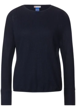 Street One Shirts*2 in 1 Langarmshirt deep blue