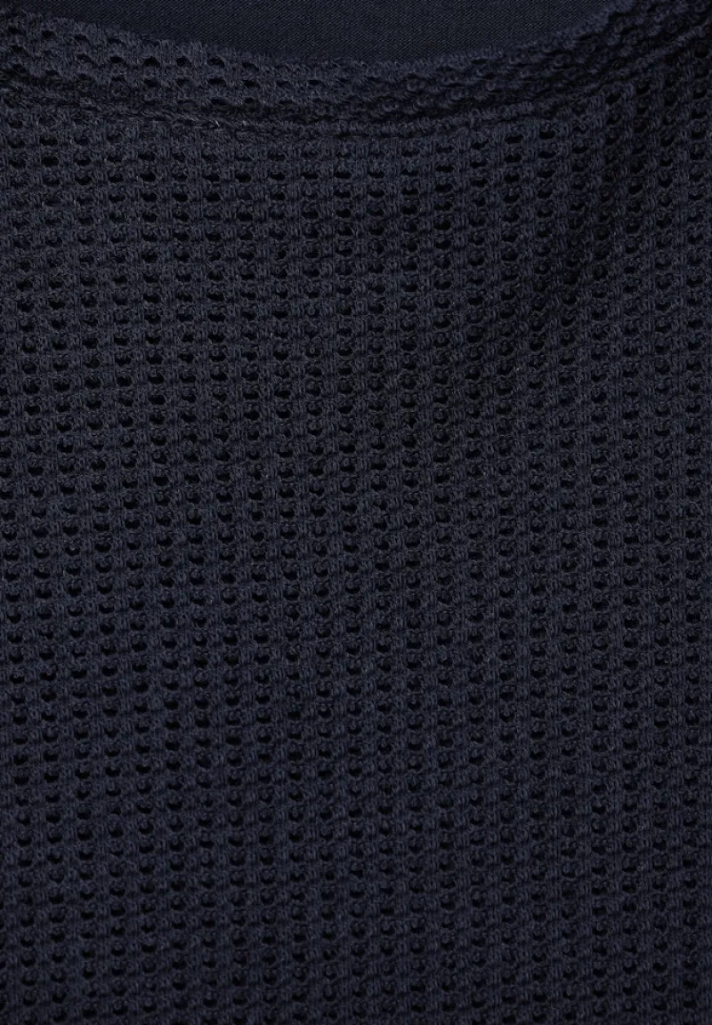 Street One Shirts*2 in 1 Langarmshirt deep blue