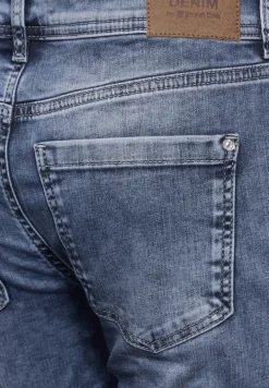 Street One Shorts*3/4 Jeans im Casual Fit mid blue random wash