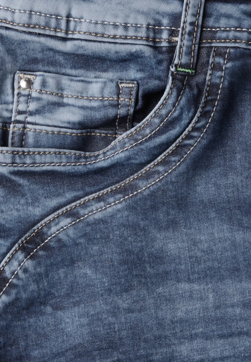 Cecil Shorts*3/4 Jeans mid blue used wash