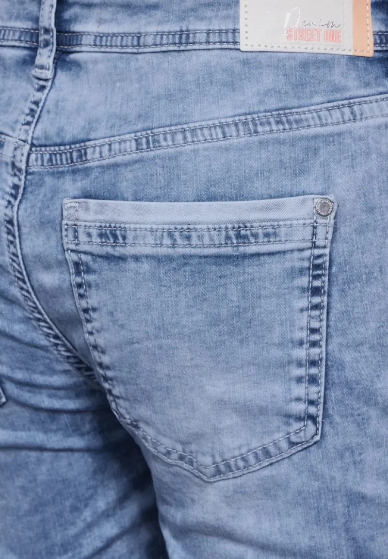 Street One Shorts*3/4 Jeans sky blue random wash