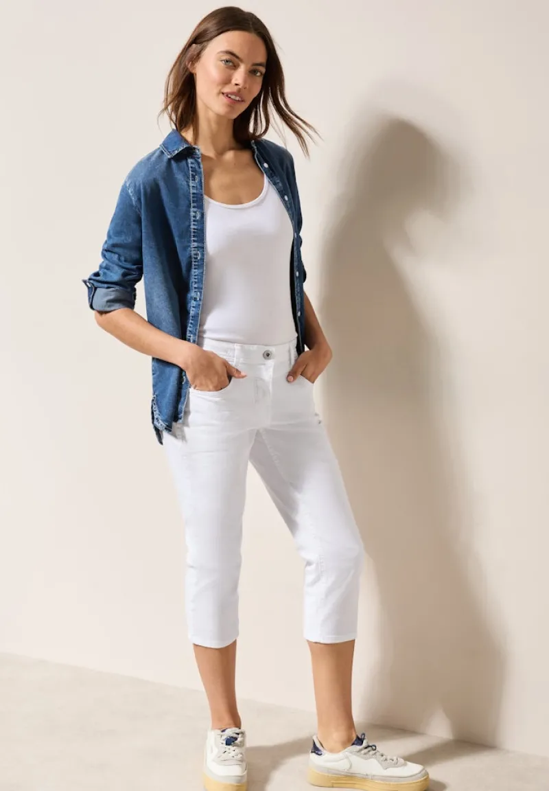 Cecil Shorts*3/4 Jeans white