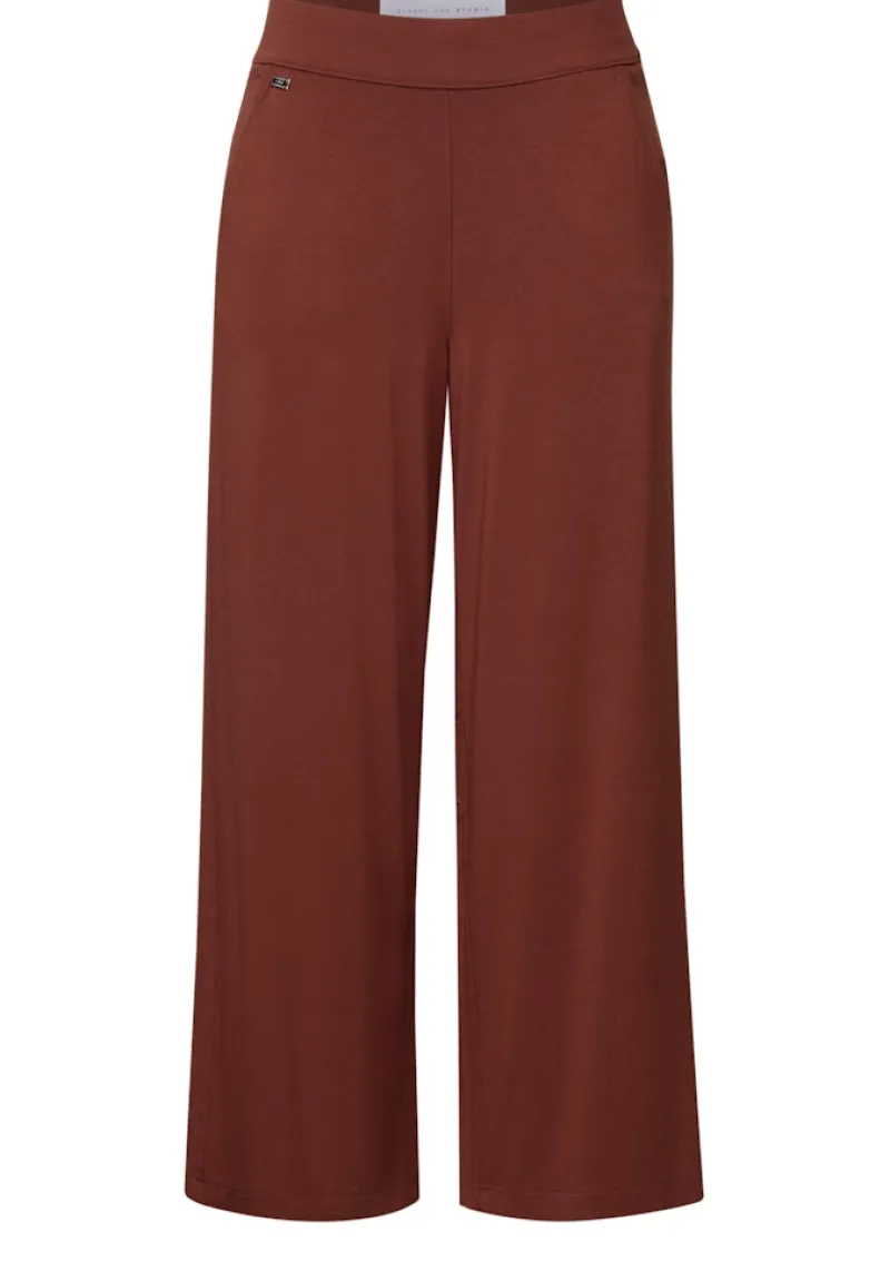 STREET ONE STUDIO Shorts*7/8 Jersey Culotte sienna brown