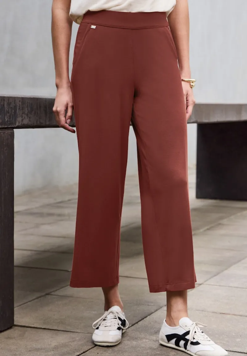 STREET ONE STUDIO Shorts*7/8 Jersey Culotte sienna brown