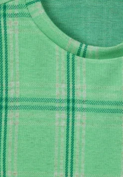 Street One Shirts*3/4 Karoshirt light spring green mel.
