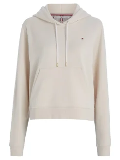 Tommy Hilfiger Pullover & Sweatshirts*1985 MODERN REG P/TERRY HOODIE ecru