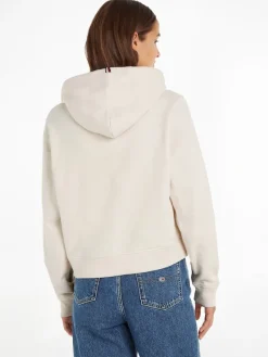 Tommy Hilfiger Pullover & Sweatshirts*1985 MODERN REG P/TERRY HOODIE ecru