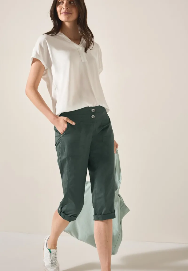Cecil Shorts*3/4 Papertouch Hose balmy khaki