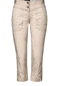 Cecil Shorts*3/4 Papertouch Hose boulder beige