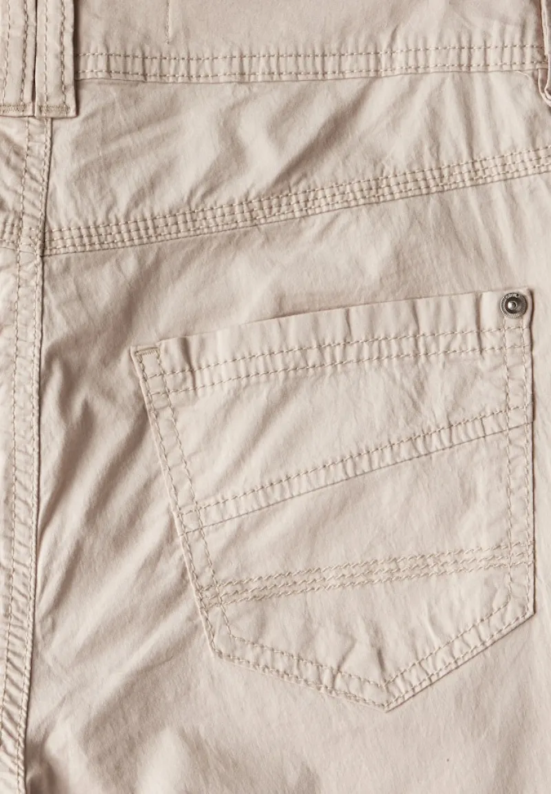 Cecil Shorts*3/4 Papertouch Hose boulder beige