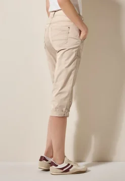 Cecil Shorts*3/4 Papertouch Hose boulder beige