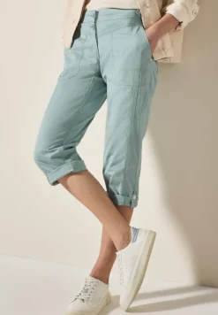 Cecil Shorts*3/4 Papertouch Hose cool salvia green