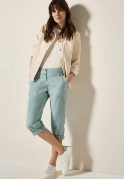 Cecil Shorts*3/4 Papertouch Hose cool salvia green