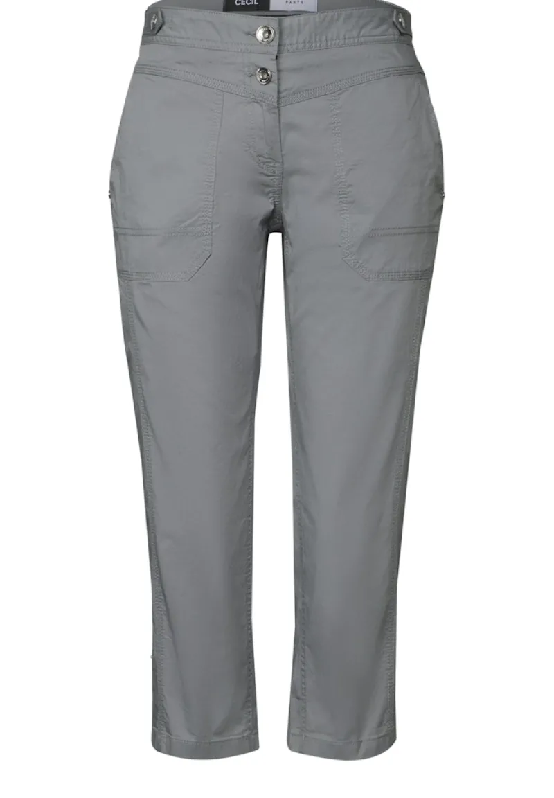 Cecil Shorts*3/4 Papertouch Hose obelisk grey