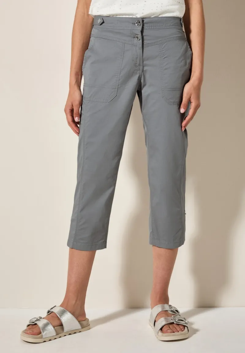 Cecil Shorts*3/4 Papertouch Hose obelisk grey