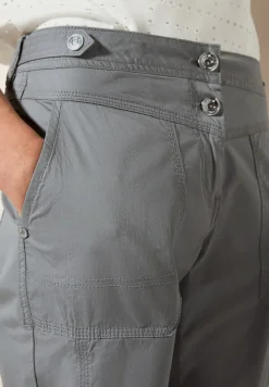 Cecil Shorts*3/4 Papertouch Hose obelisk grey