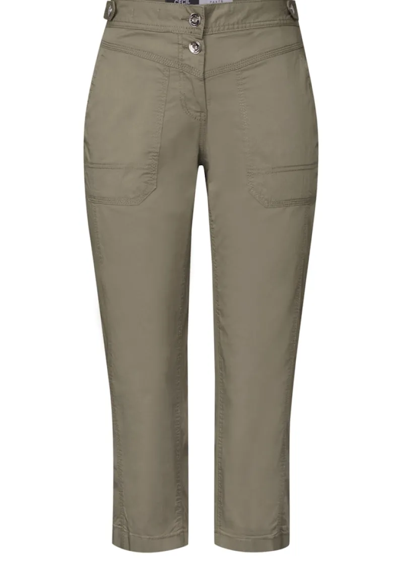 Cecil Shorts*3/4 Papertouch Hose smoky taupe