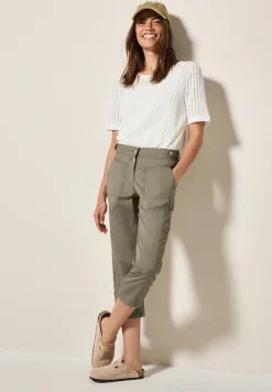 Cecil Shorts*3/4 Papertouch Hose smoky taupe