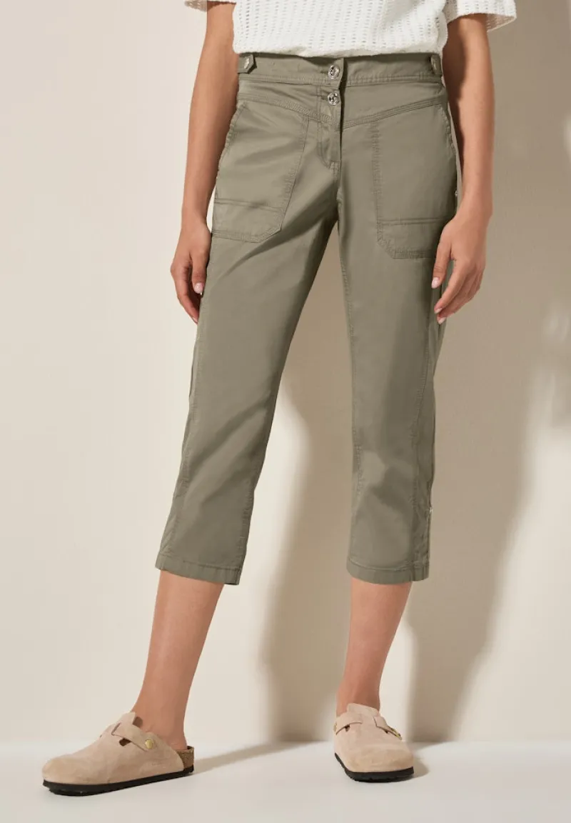 Cecil Shorts*3/4 Papertouch Hose smoky taupe