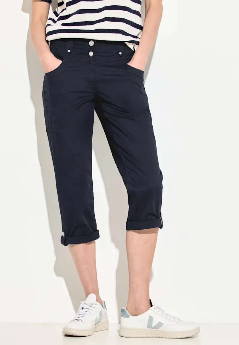 Cecil Shorts*3/4 Papertouch Hose universal blue