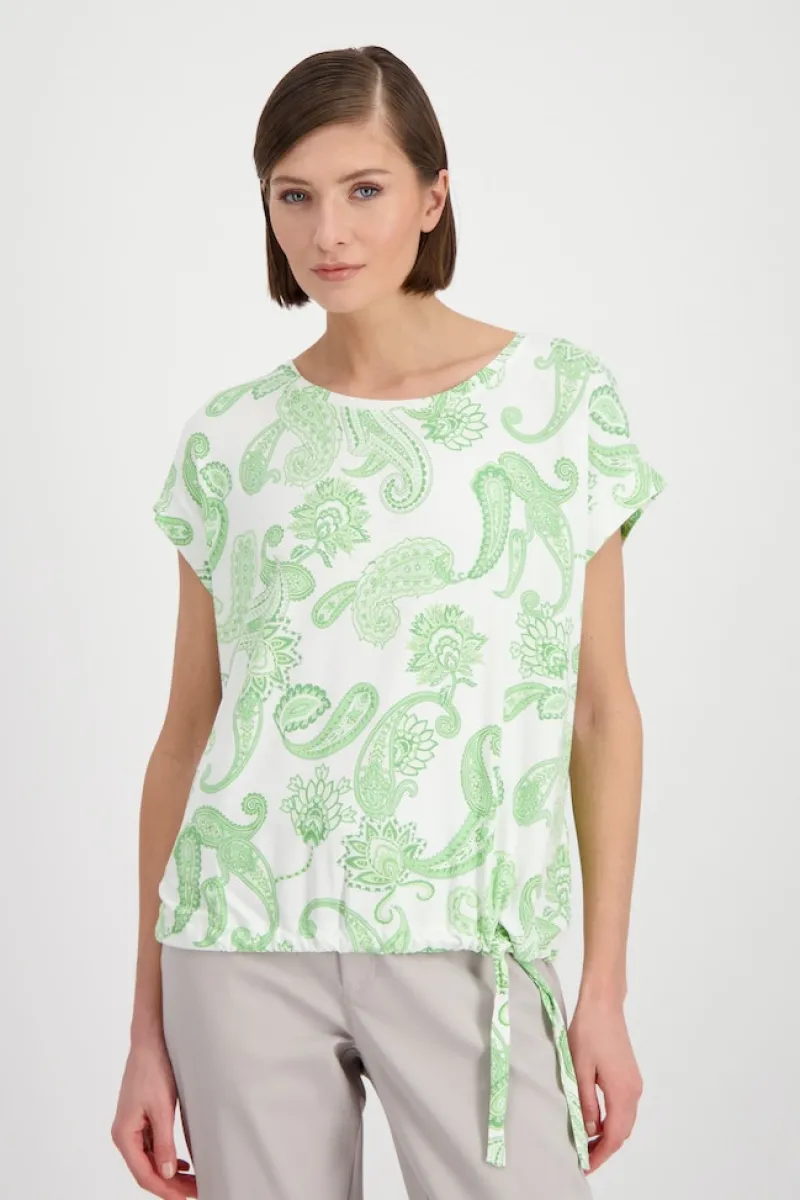 Monari Shirts*408041 pastell green gemustert