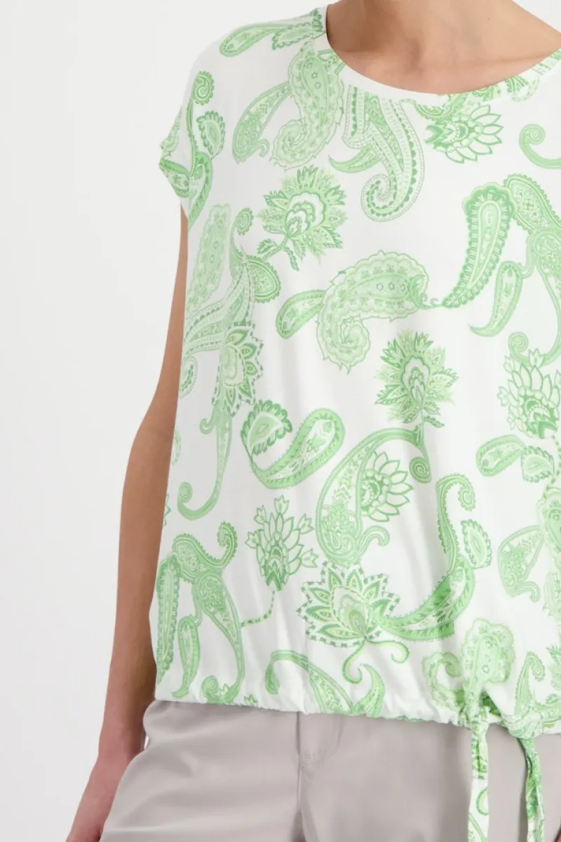 Monari Shirts*408041 pastell green gemustert