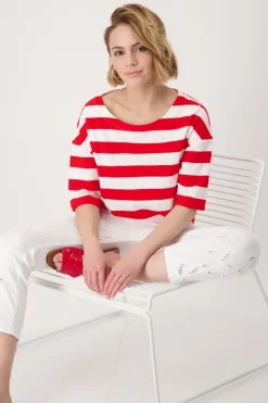 Monari Pullover & Sweatshirts*409707 red ringel