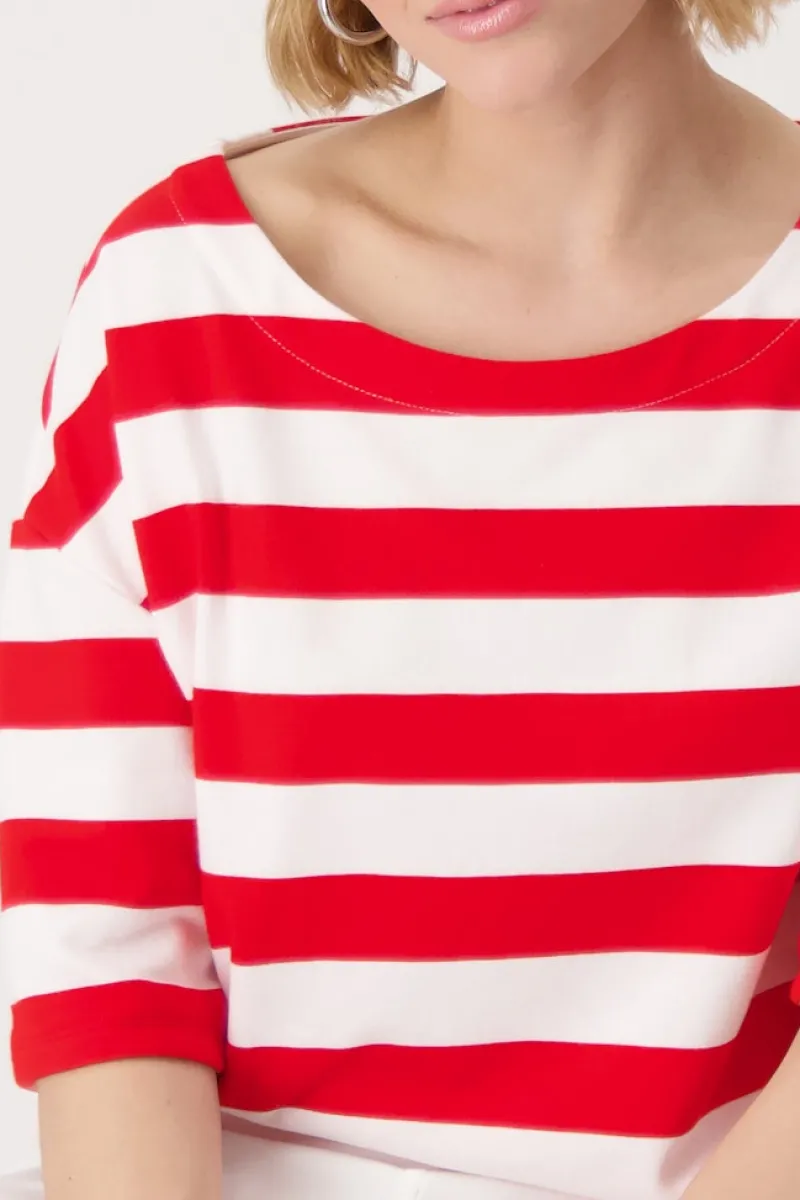 Monari Pullover & Sweatshirts*409707 red ringel