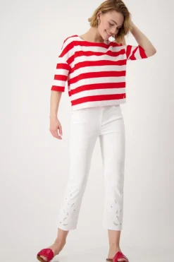 Monari Pullover & Sweatshirts*409707 red ringel