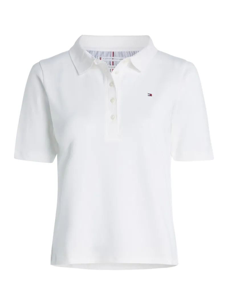 Tommy Hilfiger Shirts*1985 REG PIQUE POLO SS ecru