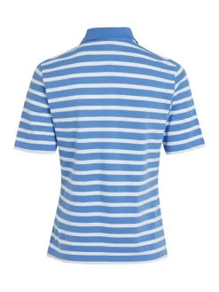 Tommy Hilfiger Shirts*1985 REG PIQUE STRIPE POLO SS breton ecru-blue spell