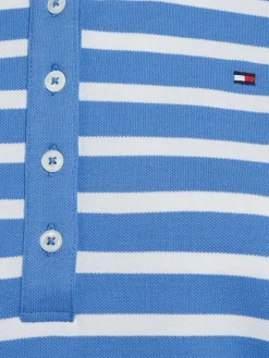 Tommy Hilfiger Shirts*1985 REG PIQUE STRIPE POLO SS breton ecru-blue spell
