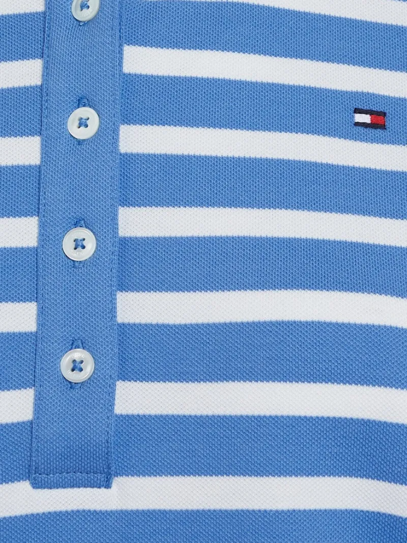 Tommy Hilfiger Shirts*1985 REG PIQUE STRIPE POLO SS breton ecru-blue spell