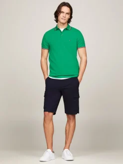 Tommy Hilfiger Shirts|Big Boys*1985 RWB TIPPED SLIM POLO olympic green