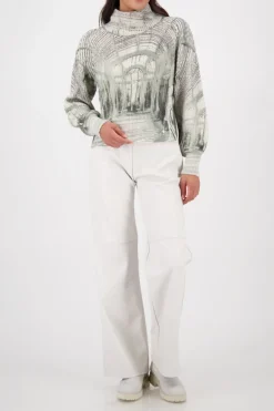 Monari Pullover & Sweatshirts*809517 sage gemustert