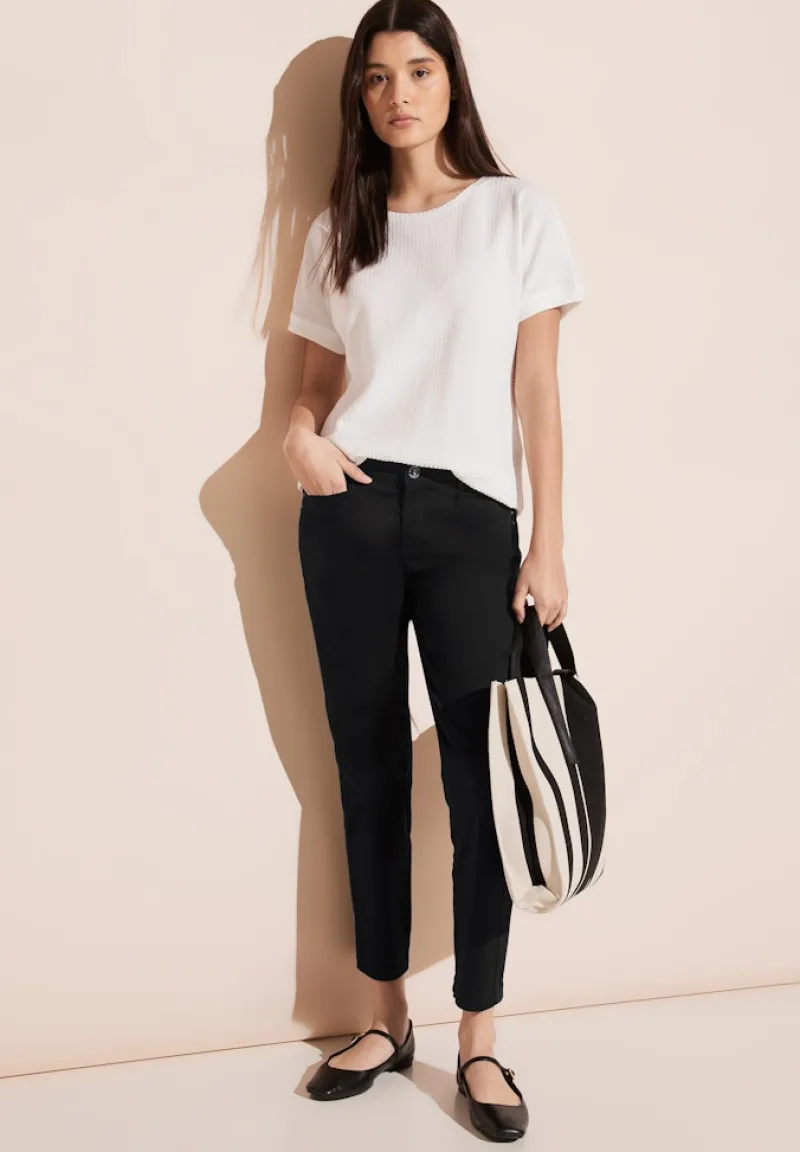 Street One Shorts*7/8 Satin Hose Black