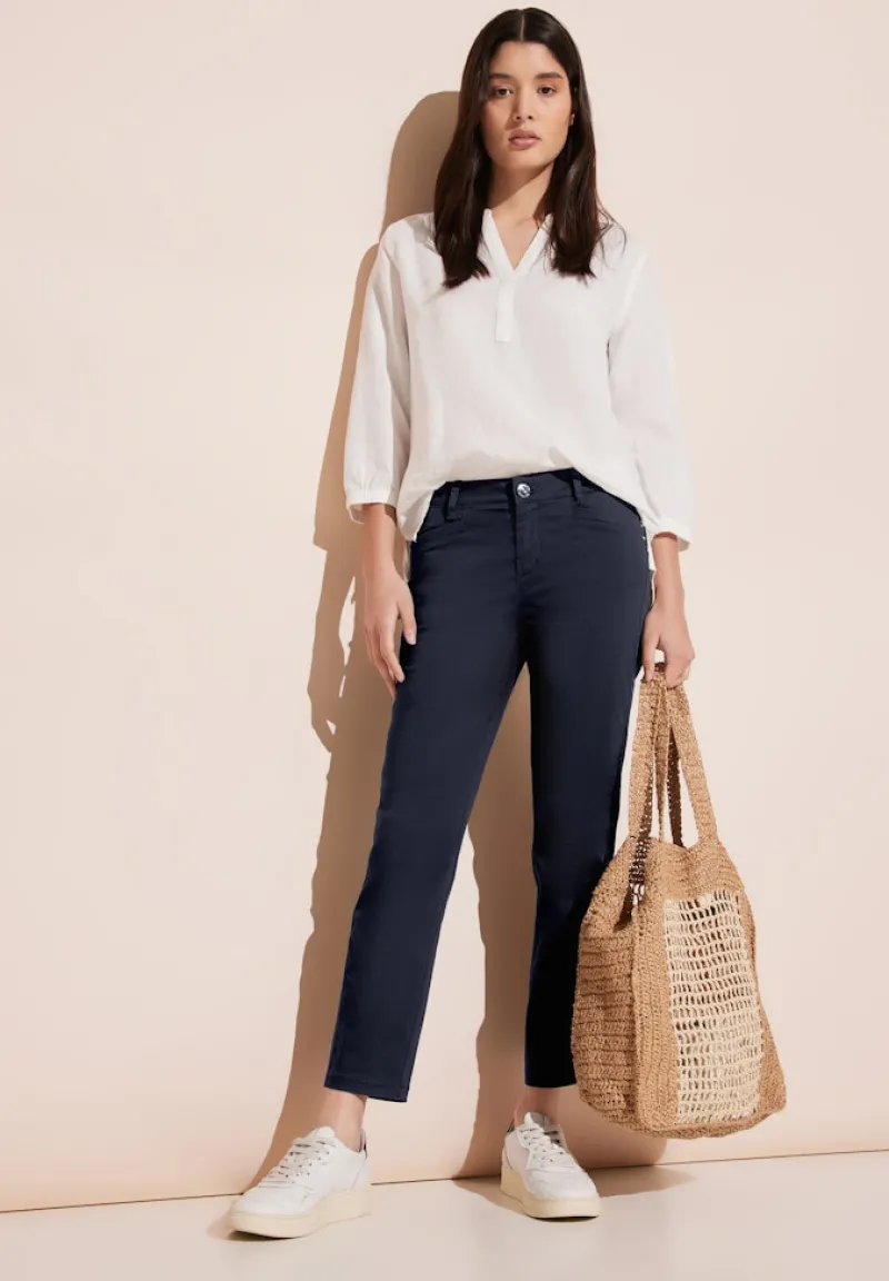 Street One Shorts*7/8 Satin Hose deep blue